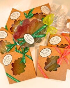 feuille d’automne praliné